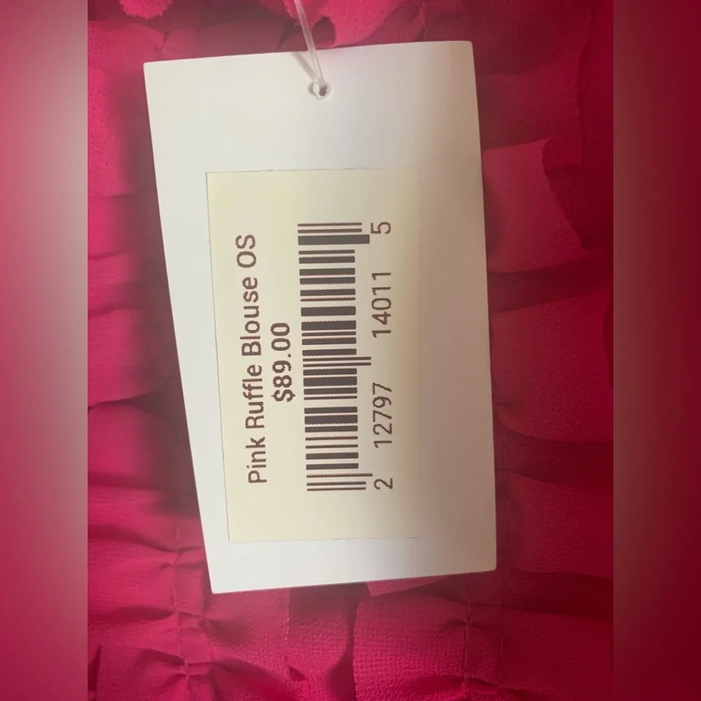 Pink Ruffle Blouse - Picture 2 of 2